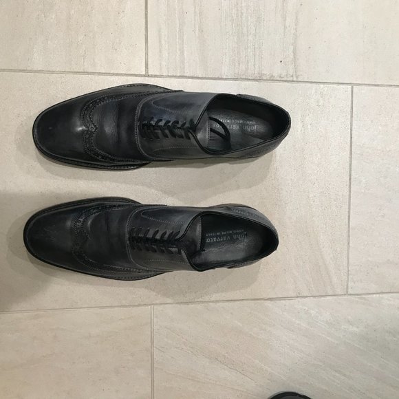 John Varvatos leather wingtip oxford size 9.5 main image 4